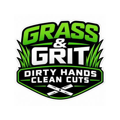 Grass & Grit Dirty Hands Clean Cuts Sticker